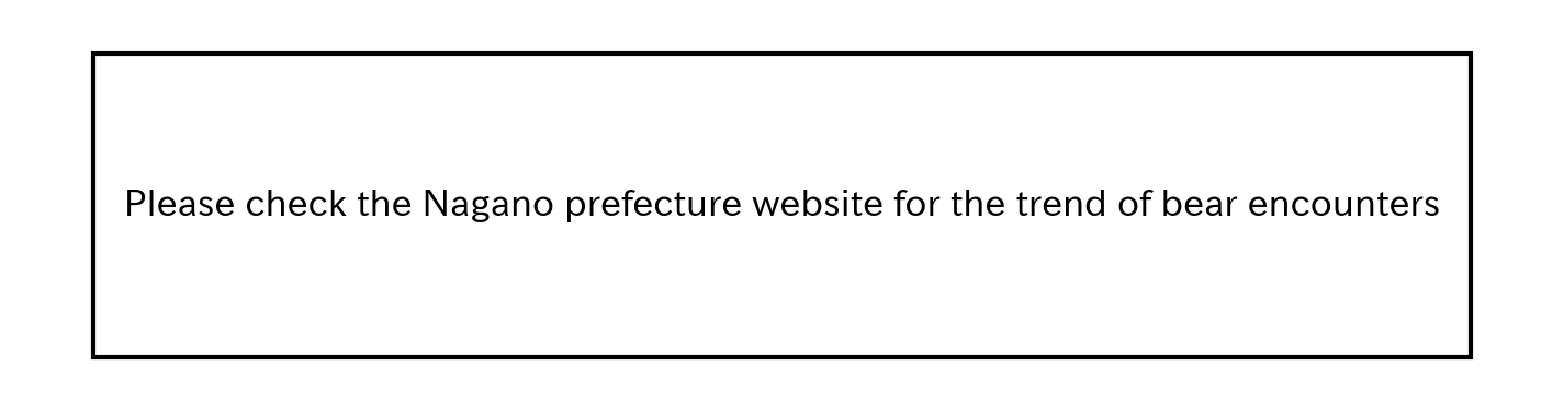 Trend of Bear Encounter Cases